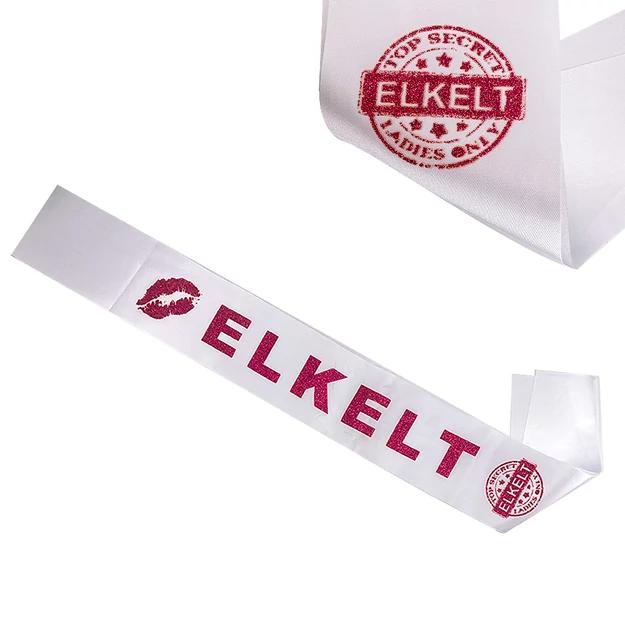 Vállszalag elkelt fehér vagy rózsaszín 1,6m x 9,5 cm