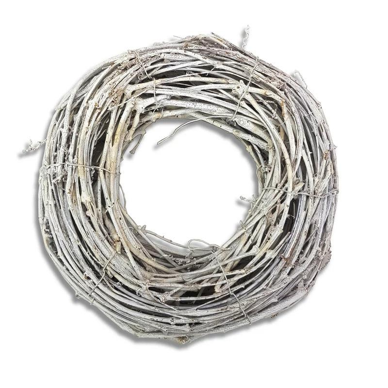 Vessző koszorú dekoráció 30cm