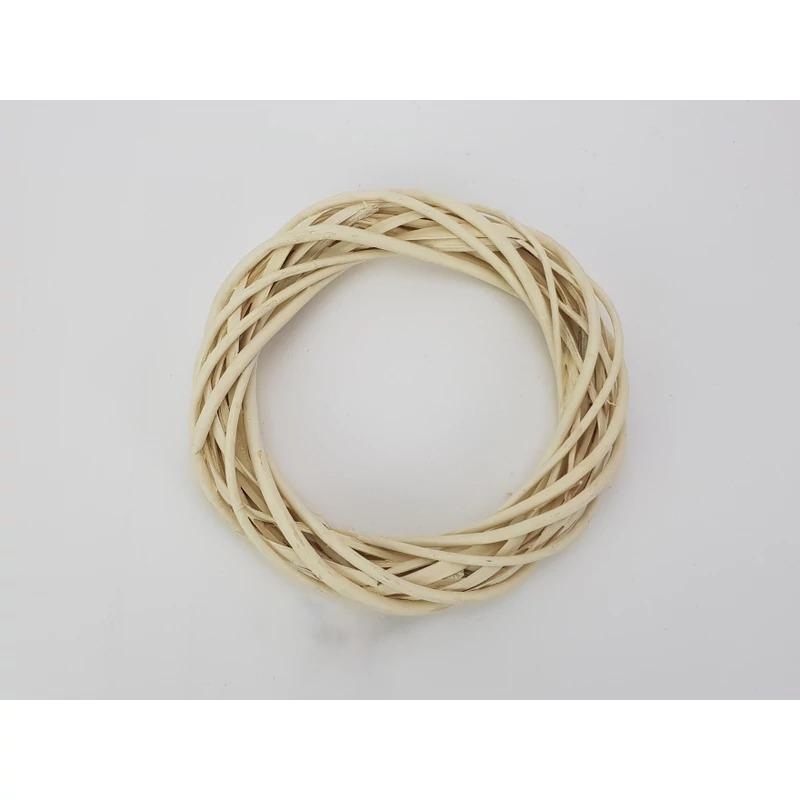 Vessző koszorú krém 20cm