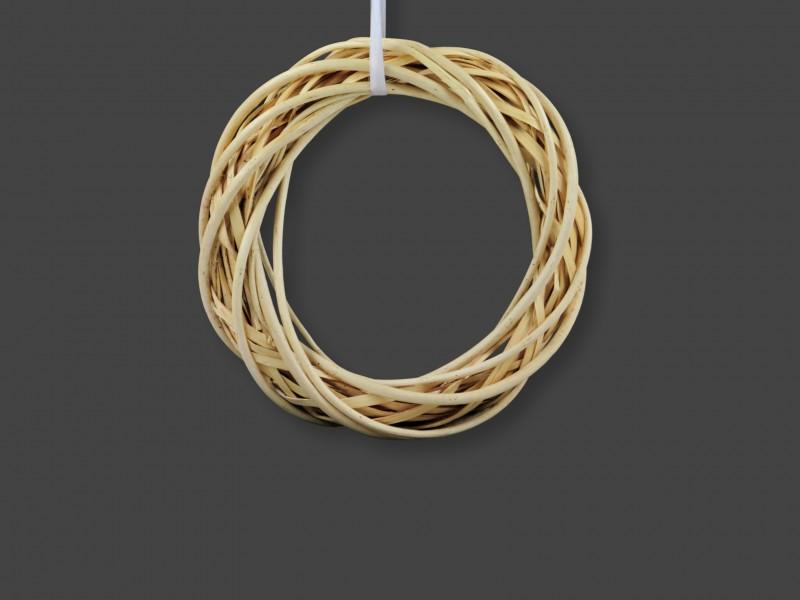 Vessző koszorú natúr 15cm