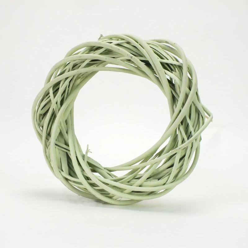 Vessző koszorú pasztell zöld 25cm