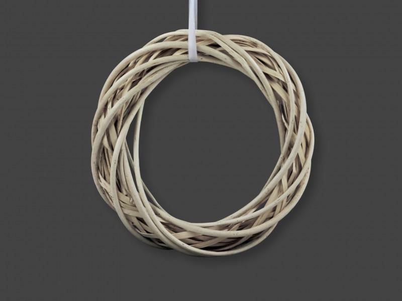 Vessző koszorú szürke 20cm