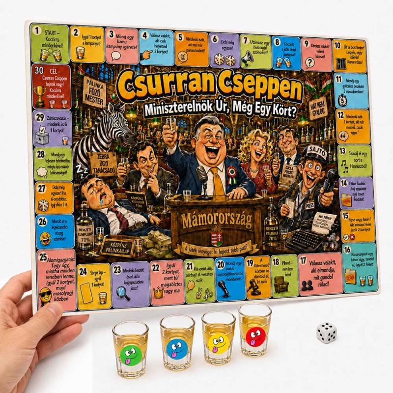 Vicces Ivós Társasjáték Felnőtteknek - Csurran Cseppen – Vicces Társasjáték