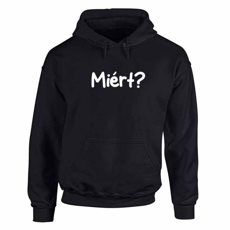 Vicces Pulóver - Miért?- 3XL fekete