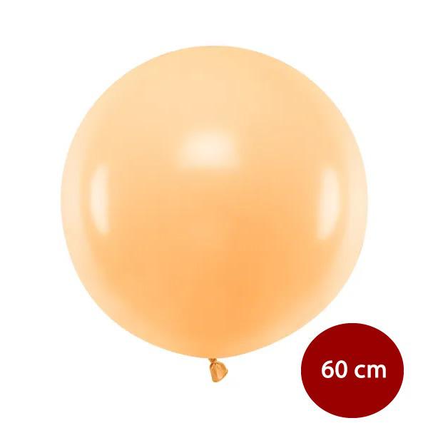 Világos barack lufi, 60 cm / 1 db