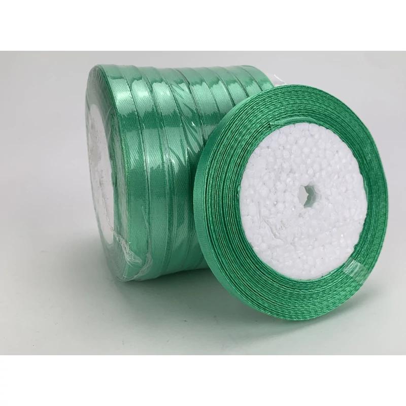 Világoszöld szatén szalag 6mm 10 tekercs