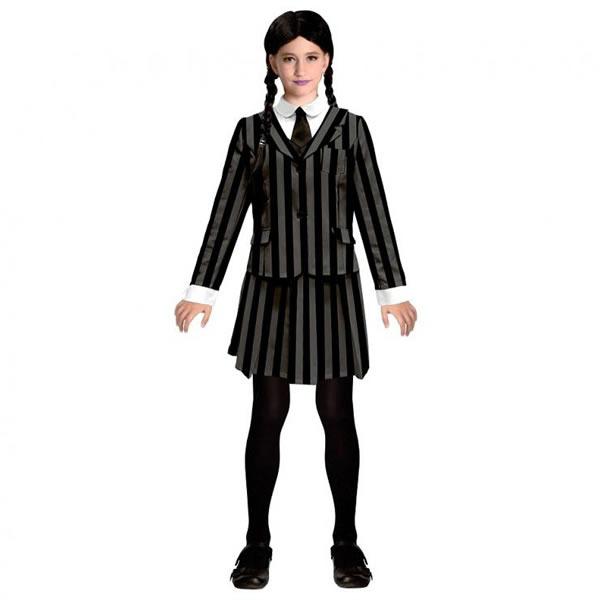Wednesday, lány jelmez, (kabát, szoknya,nyakkendő) 130/140 cm