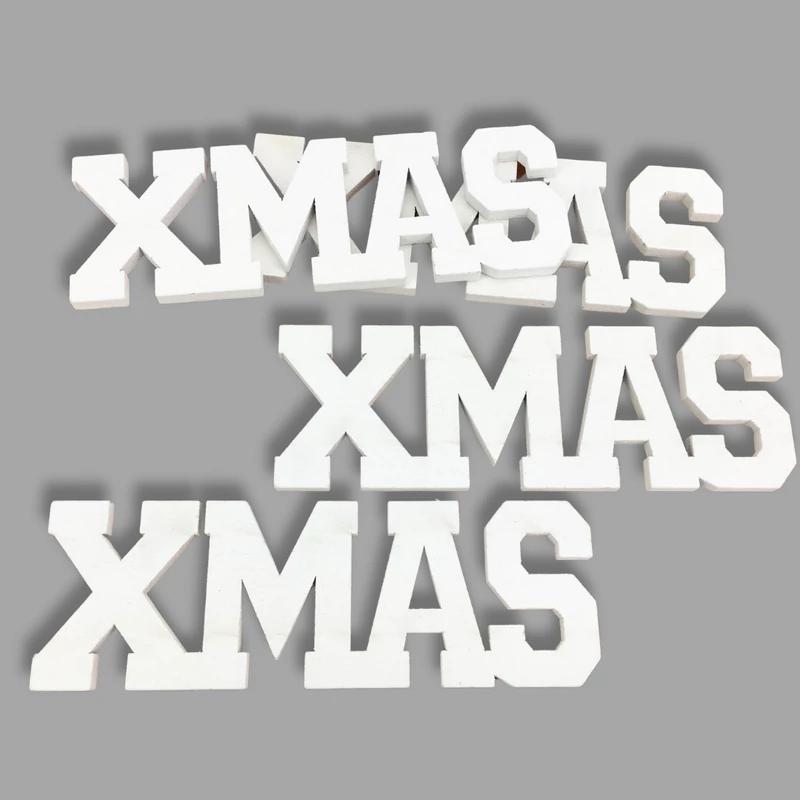 Xmas felirat fehér 15cm 1db