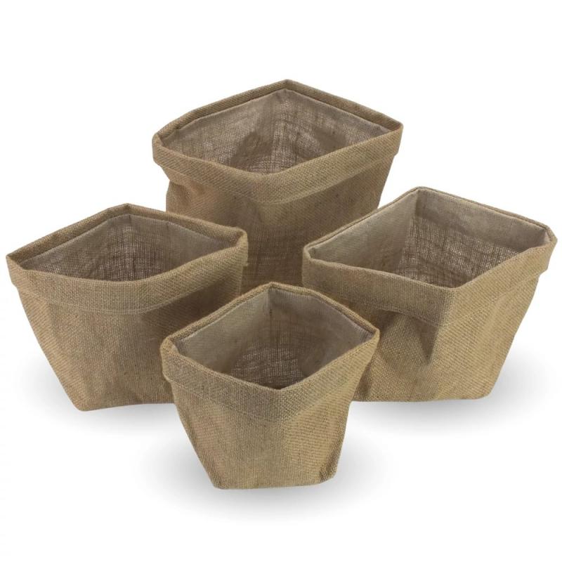 Zsák kaspó szett - impregnált 4db/szett