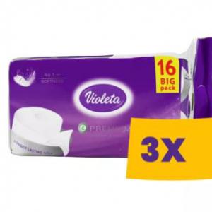 Violeta Prémium WC papír Levendula & Vanília - 3 rétegű, 16 tekercs (Karton - 3 csg)
