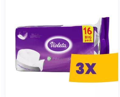 Violeta Prémium WC papír Levendula & Vanília - 3 rétegű, 16 tekercs (Karton - 3 csg)