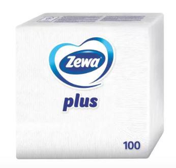 Zewa Plus fehér szalvéta - 1 rétegű, 100db