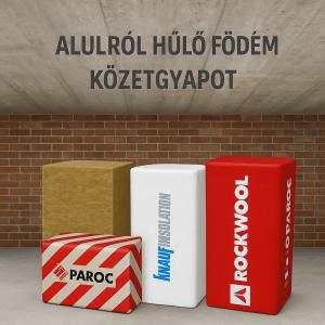 Alulról hűlő födém kőzetgyapot