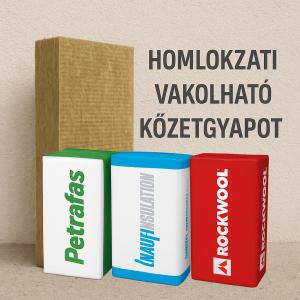 Homlokzati vakolható kőzetgyapot
