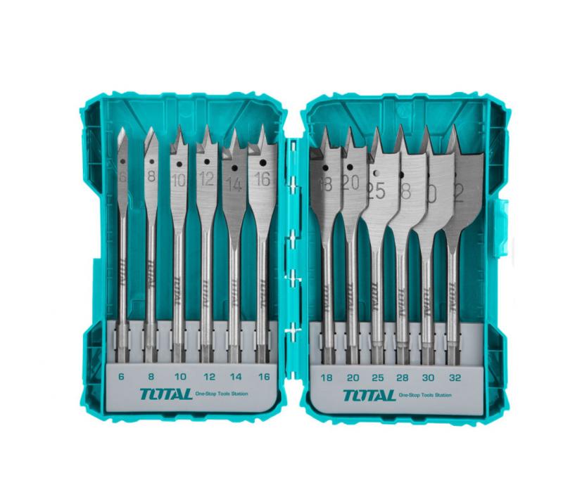 12 db lapos fafúrószerszám készlet / INDUSTRIAL (TACSDL1201)