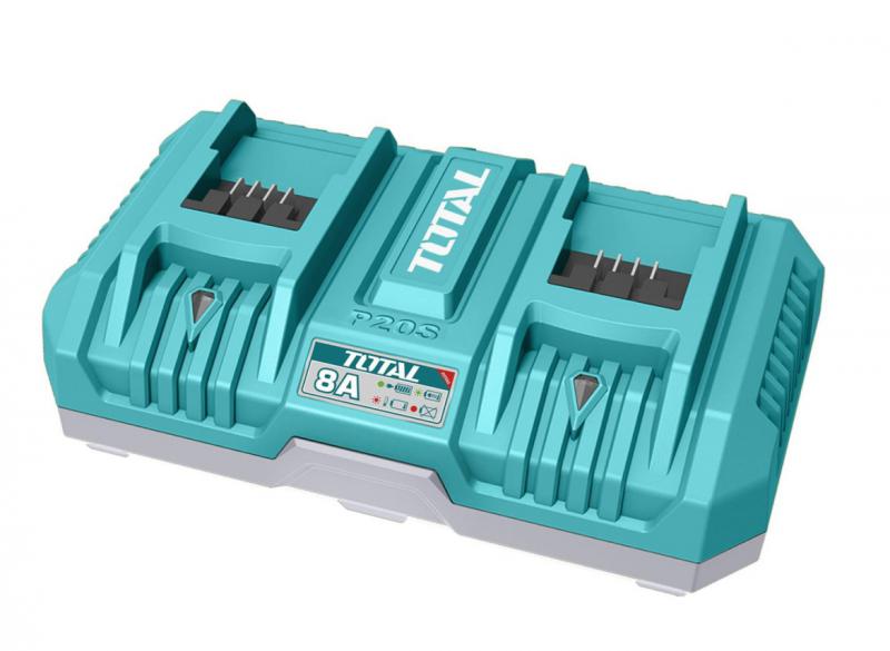 2 portos lítium-ion akkumulátor töltő 8A / P20S / INDUSTRIAL (TFCLI2082)