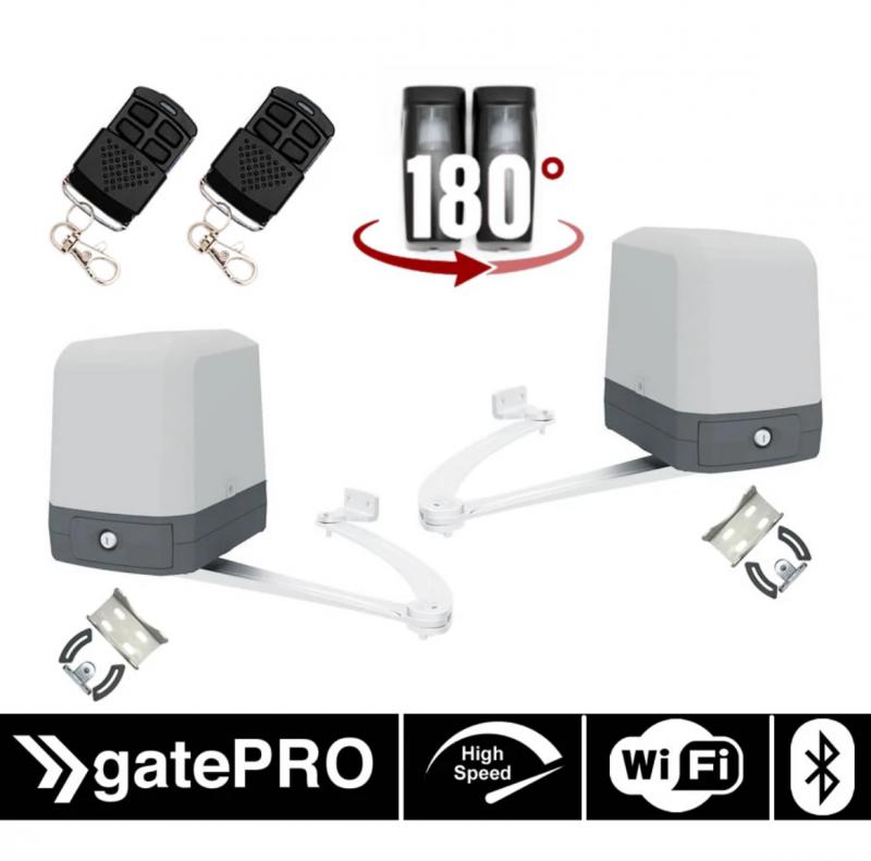 gatePRO PAPILLON WiFi 250 karos kétszárnyú kapunyitó szett
