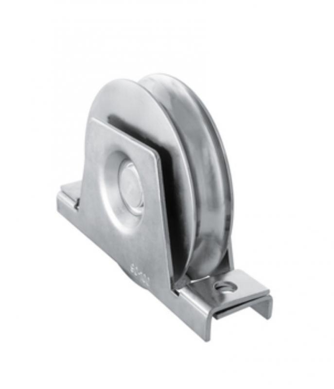 HI-MOTION Kapu kerék, U profil Ø20, átmérő 100mm, 350kg-os teherbírás, süllyeszthető