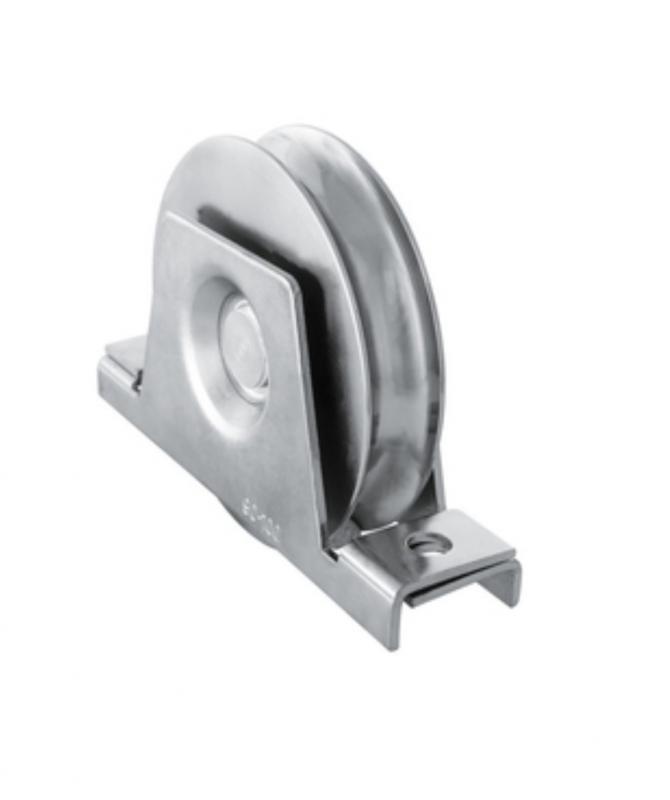 HI-MOTION Kapu kerék, V profil, átmérő 90mm, 350kg-os teherbírás, süllyeszthető