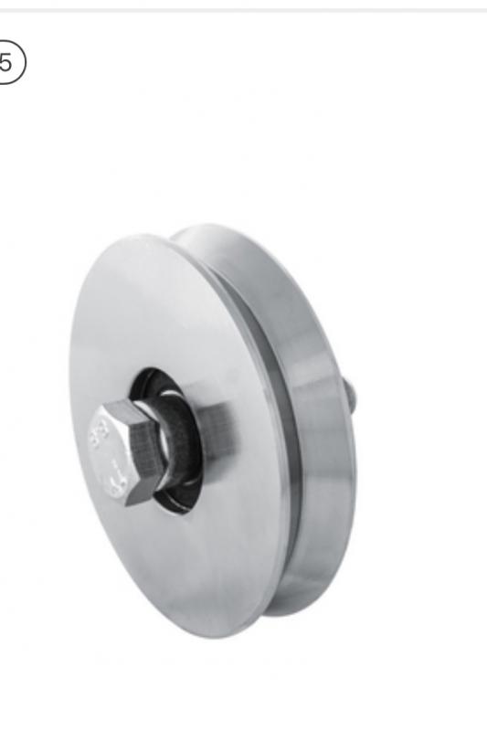 HI-MOTION Kapu kerék, V profil, több méretben, 350kg-os teherbírás