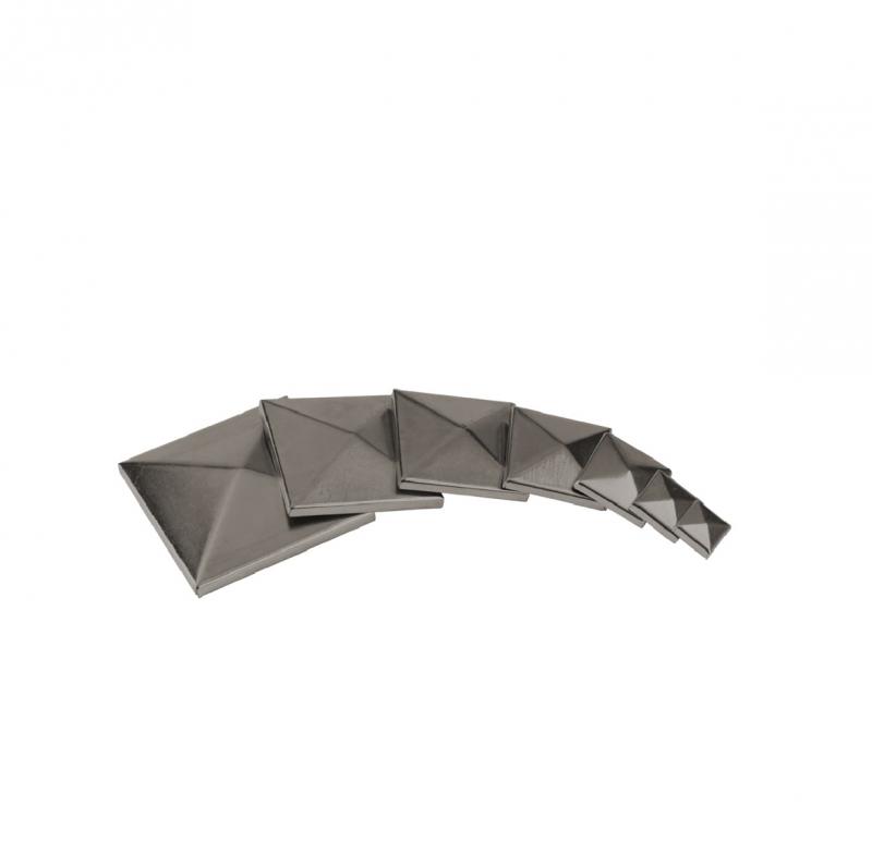 HI-MOTION Lezáró sapka zártszelvény oszlopokhoz 120x120 galvanizált