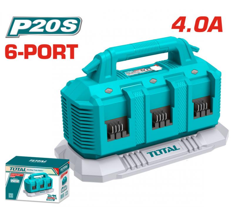 P20S 2 portos lítium-ion akkumulátor töltő 4A / INDUSTRIAL (TFCLI2064)