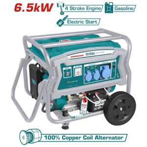 Benzines áramfejlesztő 6,5kW, 220V/25L/15hp/9hours/3000rpm / INDUSTRIAL (TP165006)