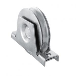 HI-MOTION Kapu kerék, V profil, átmérő 90mm, 350kg-os teherbírás, süllyeszthető