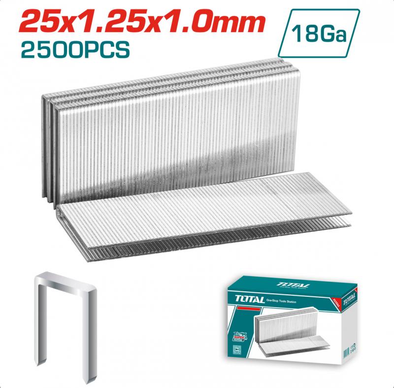 Tűzőkapocs 2500db/25×1,25×1,0mm (TAC918252)