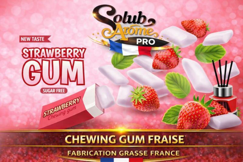 ( 155.-) Solub - Chewing Gum Fraise 10ml
