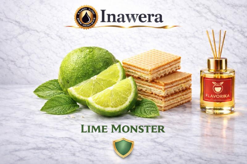 ( 170.-)    Inawera - Lime Monster   10ml ( By Flavorika )