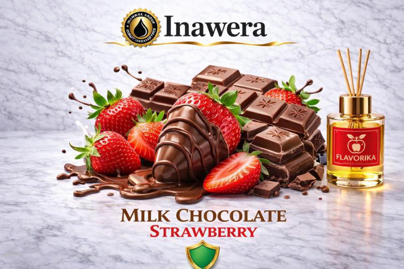 ( 177.-) Inawera - Milk Chocolate Strawberry 10ml ( By Flavorika )