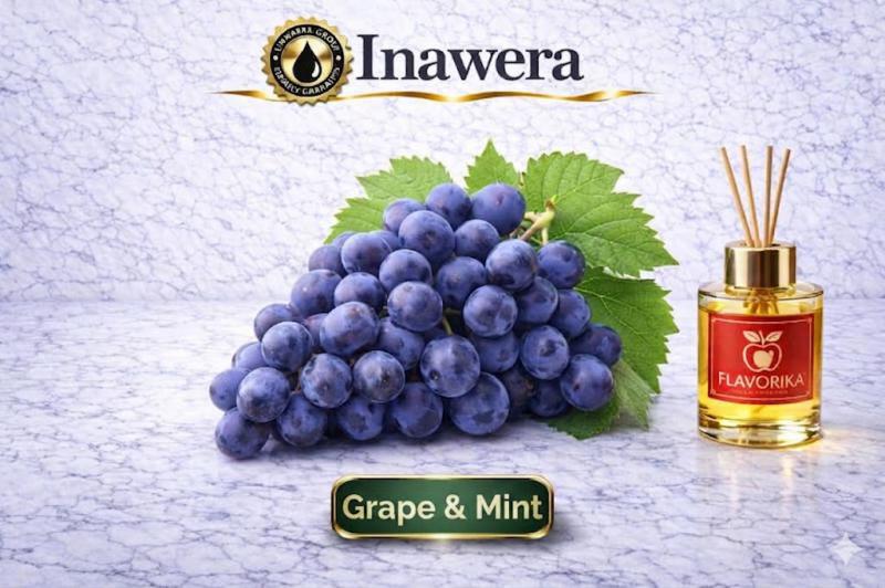 ( 187.-) Inawera - Grape & Mint 10ml ( By Flavorika )