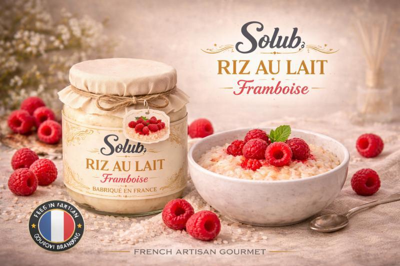 ( 347.- ) Solub - Riz au Lait Framboise 10ml