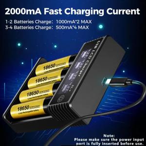 Akkumulátor töltő x 4 ( USB LCD Charger )