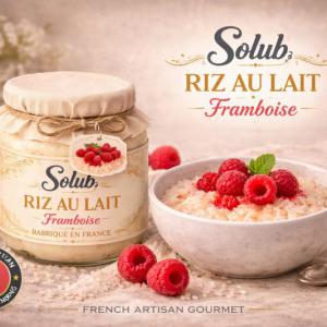 ( 347.- ) Solub - Riz au Lait Framboise 10ml