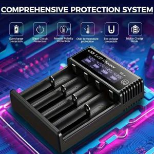 Akkumulátor töltő x 4 ( USB LCD Charger )