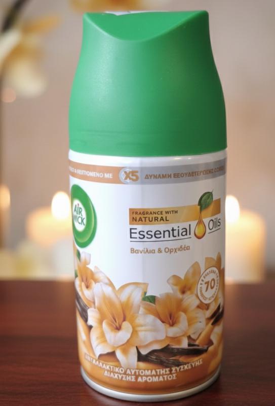 Air Wick Freshmatic – Essential Oils Vanília és Orchidea (250 ml)