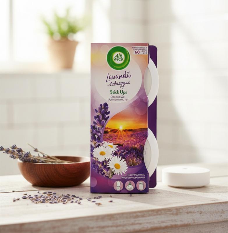 Air Wick Stick Ups – Levendula illatosító korong (2 × 30 g)