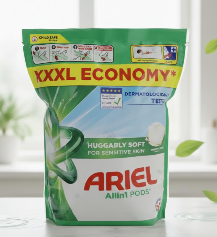 Ariel All-in-1 Pods Huggably Soft Sensitive mosókapszula (50 db)