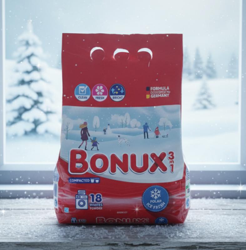 Bonux 3in1 mosópor Ice Fresh 18 mosás 1,17 kg