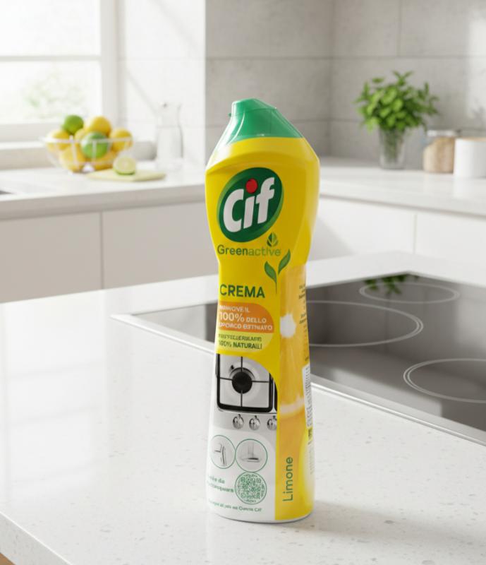 Cif Cream Greenactive Limone folyékony súroló  500 ml