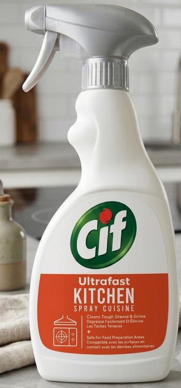 Cif Ultrafast Kitchen Konyhai Zsíroldó Spray (500 ml)