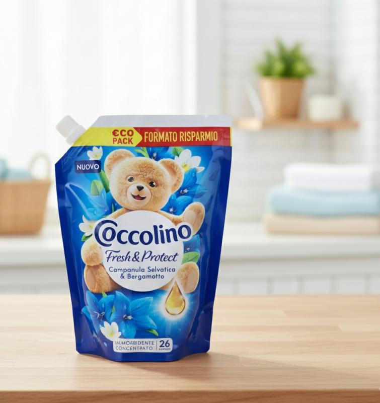 Coccolino Campanula & Bergamot öblítő koncentrátum utántöltő – 26 mosás (600 ml)