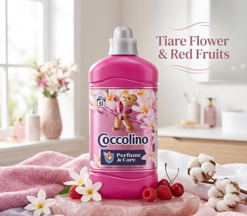 Coccolino Perfume & Care Tiare Flower & Red Fruits öblítőkoncentrátum (1275 ml / 51 mosás)