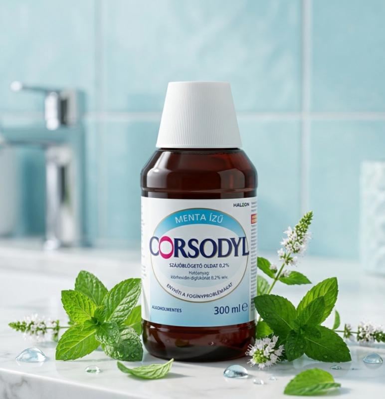 Corsodyl 0,2% szájöblögető oldat (300 ml)