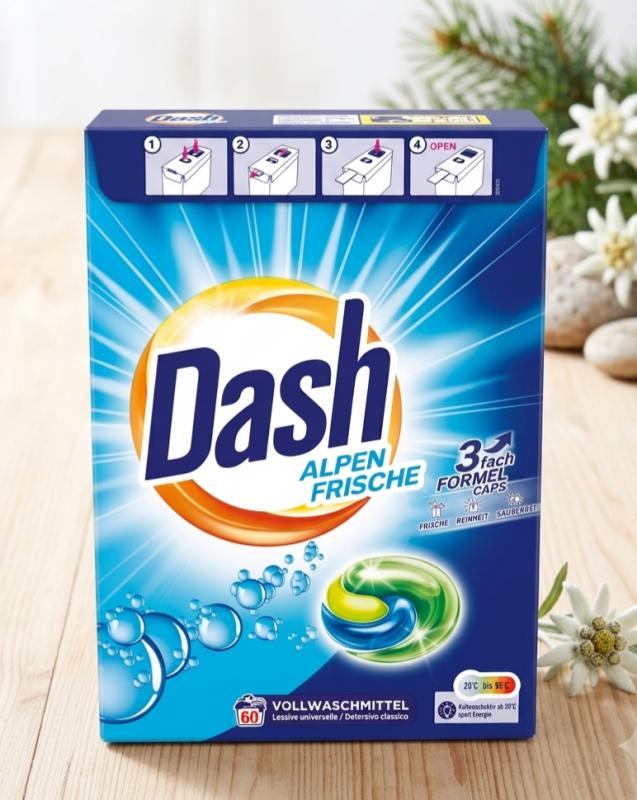Dash Alpen Frische 3in1 Mosókapszula (60 mosás)