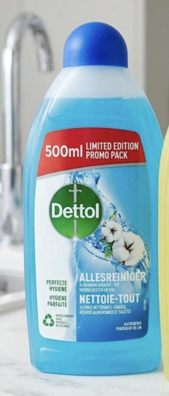 Dettol  Általános Tisztítószer - Friss Pamut  Illat (500 ml)