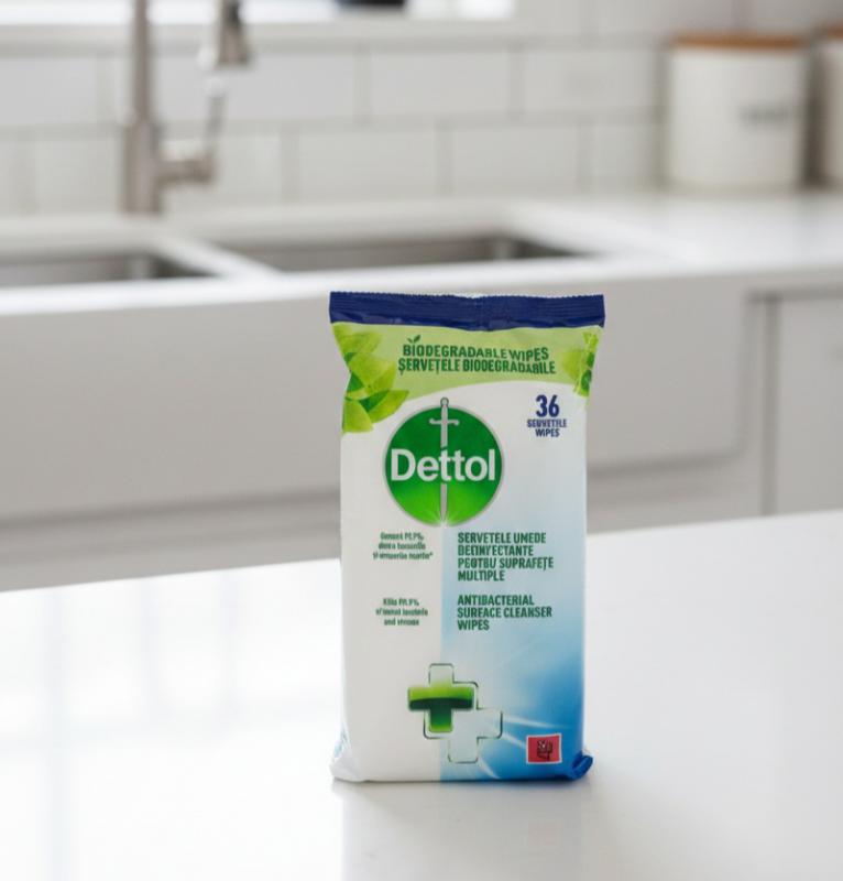 Dettol Antibakteriális Felülettisztító Törlőkendő (36 db)