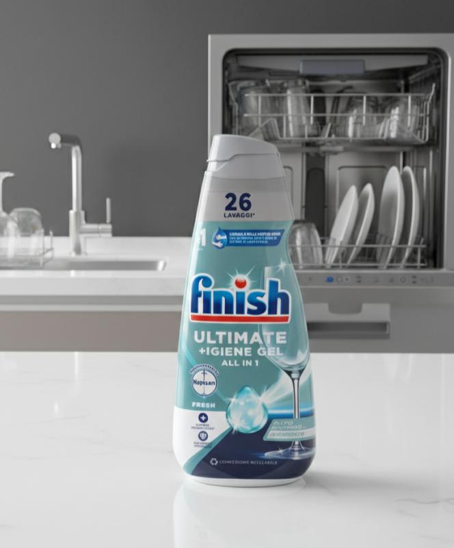 Finish Ultimate Gel +Igiene 560 ml – Gépi mosogató gél